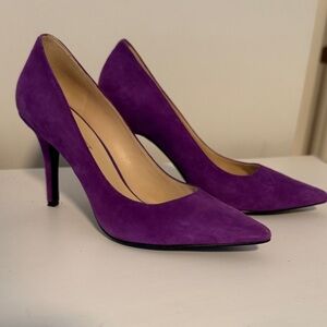 Purple suede Women's Heels